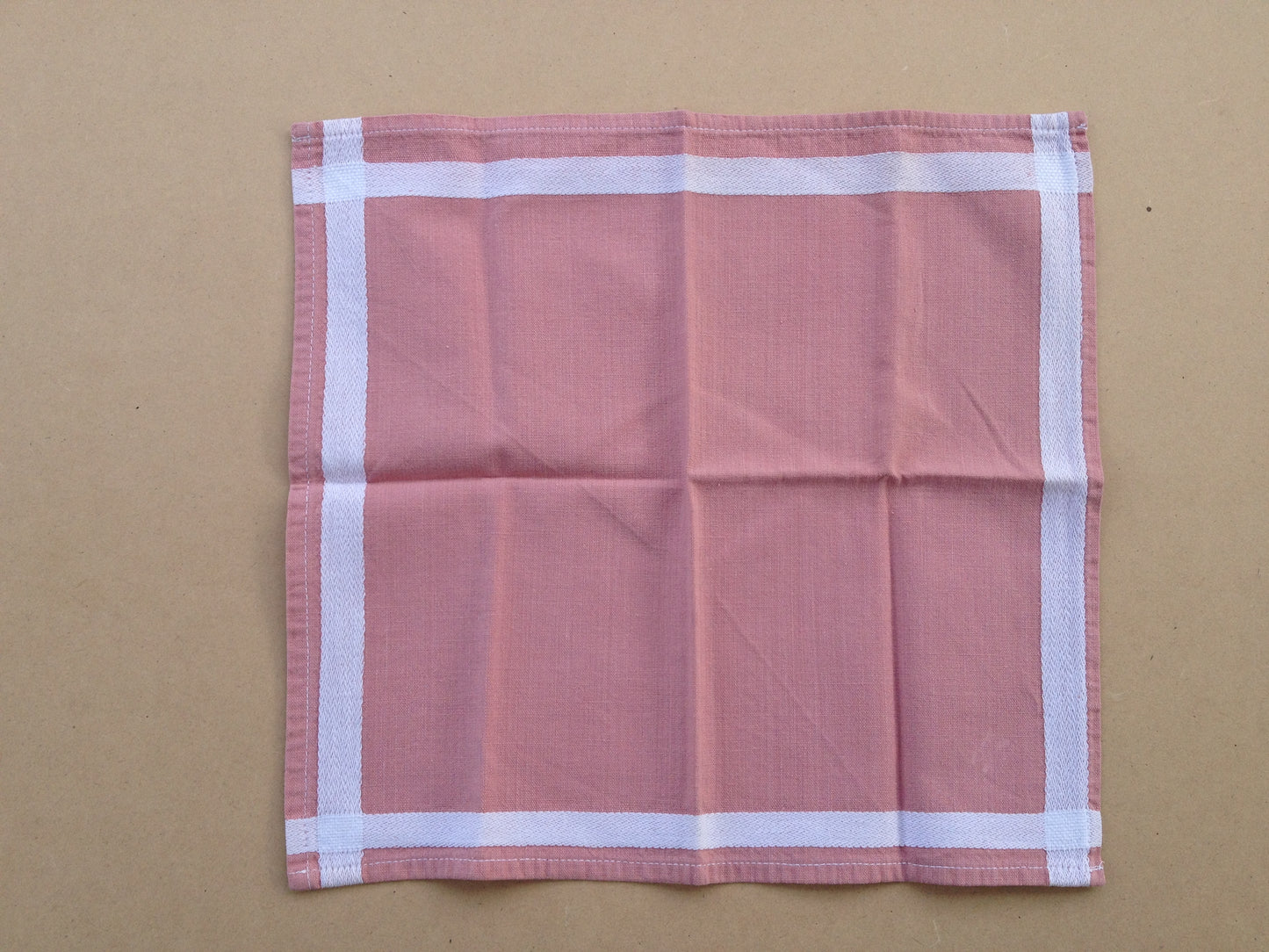 Vintage Pink Linen Napkins