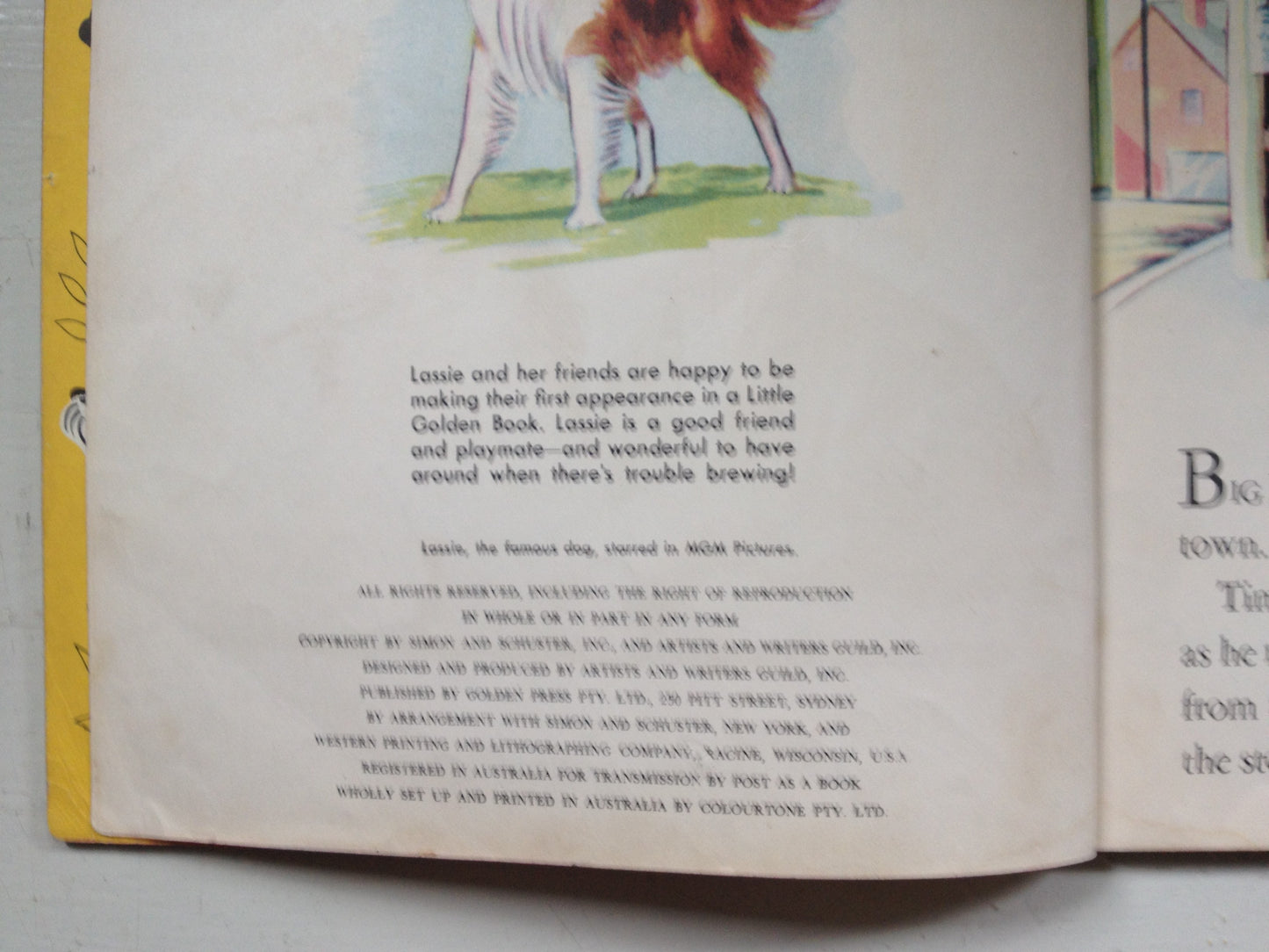 a Little Golden Book Lassie Shows the Way