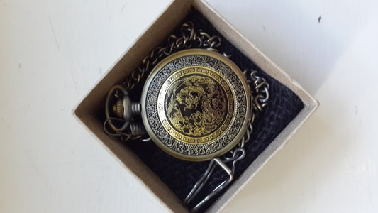 Pocket Watch Ornate Dragon