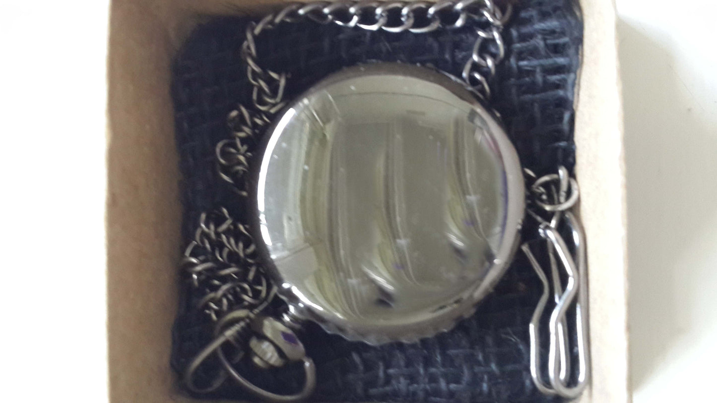 Pocket Watch Polished Silver